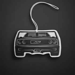 Ferrari F40 turbo exotic rear silhouette air freshener on dark background – M Line Automotive.