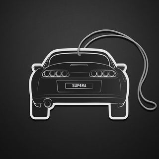Toyota Supra MK4 A80 personalised number plate air freshener - SUP4RA JDM rear silhouette by M Line Automotive
