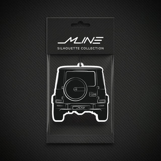 G63 AMG style silhouette air freshener in sealed premium pouch – performance SUV scent accessory by M Line Automotive