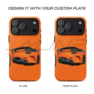 Widebody 90s JDM rear phone case with personalised number plate option