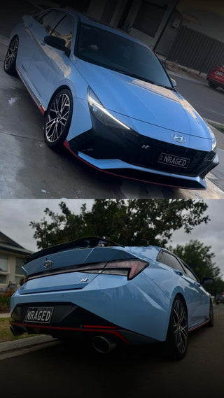 Performance Sedan Legends t-shirt video promo 9:16 with detailed car graphics inspired by the Hyundai Elantra N