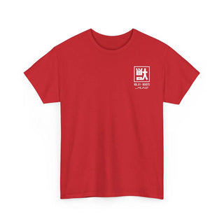 Product front – Red → VOL.01 Beast Unleashed manga chest print t-shirt in red.